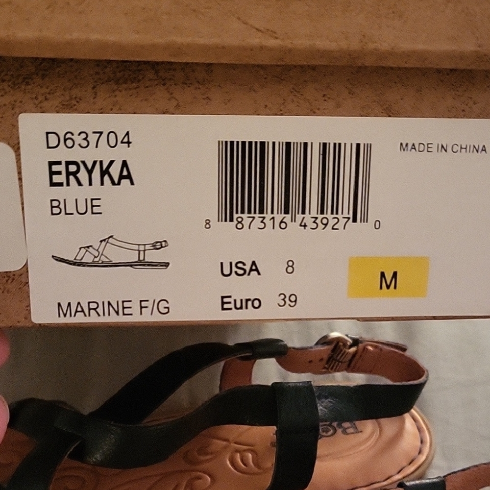 Born -  Strappy Sandals, Size 8 - Picture 4 of 4